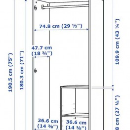 2 IKEA Brimnes Kleiderschränke 1