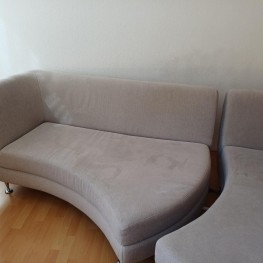 Sofa Couch zum Verschenken Grau bestehend aus 2 Teilen 2