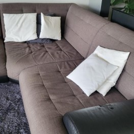 Große Wohnlandschaft / Couch U Form abzugeben  2