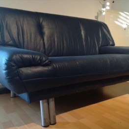 Couch, Sofa Dunkel Blau zu verschenken