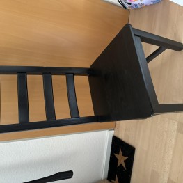 6 schwarze Esszimmer Stühle Ikea Kaustby