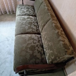 Schlafcouch, echtes Vintage, guter Zustand, Samt