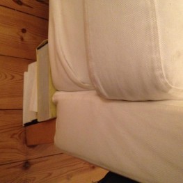 Ikea-Sofa Karlstad, 3 Sitzer in weiß 2