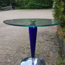 Glasbeistelltisch DESIGN rund