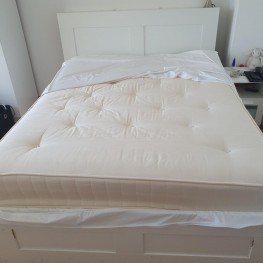 Ikea-Bett BRIMNES 160x200 mit Lattenrost, Kopfteil und Matratze (optional) 2