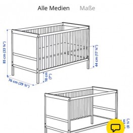 Wickeltisch und babybett 1