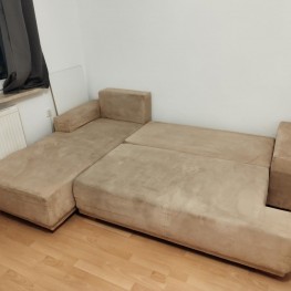 Beiges Schlafsofa in Hannover Südstadt zu verschenken 1