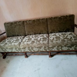 Schlafcouch, echtes Vintage, guter Zustand, Samt 2